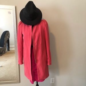 Pink HM blazer trench coat